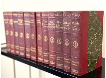 Complete Leather-bound Works Of O. Henry Authorized Edition 12 Volume Set