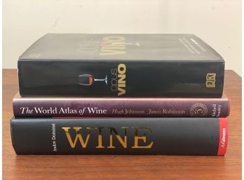 Three Large Tabletop Wine Books