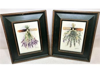 Framed Lavender & Rosemary Art