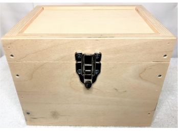 Wooden Box With Handles & Latch