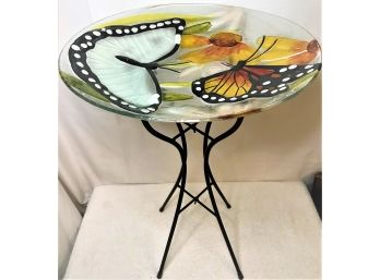 Glass Bird Bath