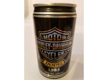 1985 Harley Davidson Motorcycles Collectible Beer Can (Unopened)