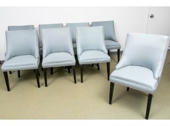 Set Of Eight Safavieh Lotus Dining Chairs