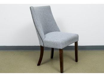 Upholstered Accent Chair In Light Gray