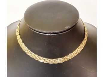 Vintage Gold Plated Sterling Silver 925 Multi Strand Ladies Necklace