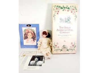 The Great American Doll Company Porcelain Martina Doll By Rotraut Schrott - 659 Of 2500 With Box, COA & More