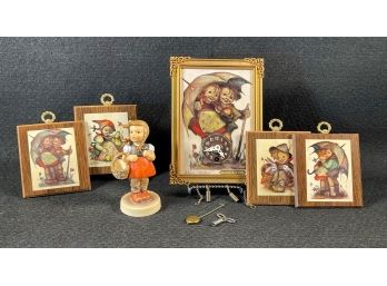 Signed & Numbered Hummel Clock & Figurine