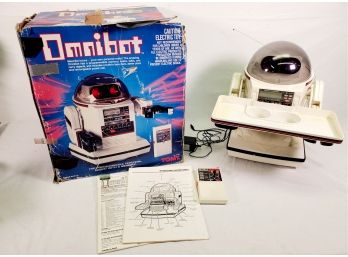 Very Cool Vintage 1980s Tomy Omnibot Model 5402 Remote Control Personal Robot - See Description