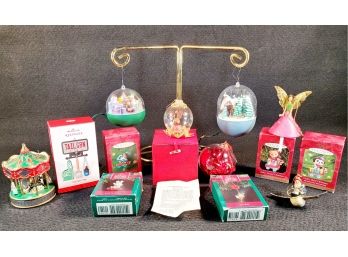 Vintage Assortment Of Hallmark & MOMA Holiday Ornaments - Most In Original Boxes