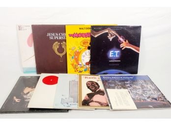 Nine Assorted Vintage Record Albums-Jesus Christ Super Star, ET, Mickey Mouse, Al Jolson Story & More (Lot A)