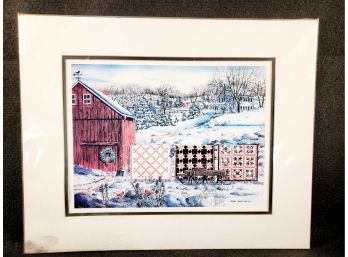 Unframed Diane Phalen Signed & Numbered 251 Of 500 Print Titled Holiday Airing