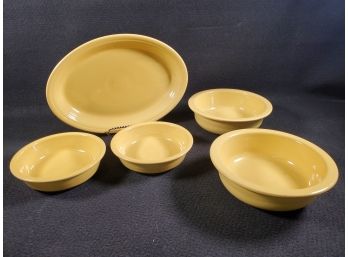 Vintage Assortment Of Home Laughlin Fiesta Dinnerware - Bright Yellow