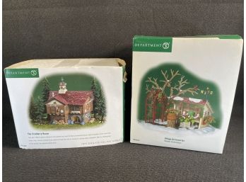 Department 56 - New England Village Series - The Cranberry House & Village Accessories Winter Trimmings