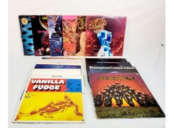 Seventeen Vintage Rock & Roll Records-The Who, Yes, Iron Butterfly, Vanilla Fudge, ELP & More (Lot E)