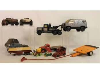 Vintage Collectible Lot Of Die-cast Toy Cars & Trucks From Tonka, Matchbox, Etc.