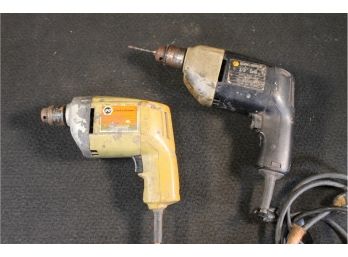 Pair Of Vintage Black & Decker Corded Drills