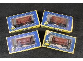 Vintage Group Of Four HO Ore Cars From AHM Toy Trains - Union Pacific & L.s. & I.