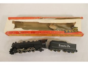 Tyco 4073 HO Santa Fe 2-8-2 Locomotive And Tender In Original Box From The General Series