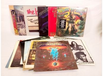 Sixteen Vintage Rock Vinyl Albums-peter Frampton, J. Giels, The Kinks, Kansas, Boston, Starship & More (Lot 7)