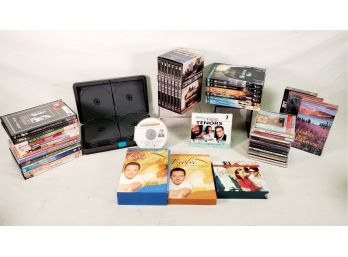 Movie & Entertainment Lot-DVDs, VHS Movies & CD's-Breaking Bad, History Channel Century Of Warfare & More