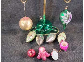 Original 1950s Mercury Glass Collectible Ornaments