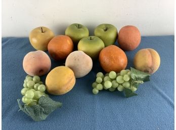 Faux Apples Oranges Peaches And Grapes