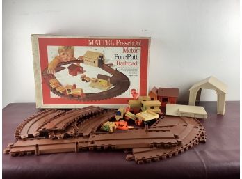 Vintage Mattel Preschool Motor Putt - Putt Railroad In Original Box