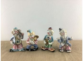 4 Piece Porcelain Clown Band