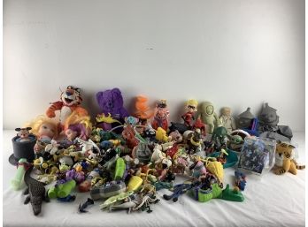 Large Mixed Lot Of Plastic Toys