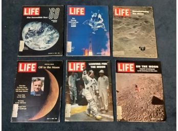 Lot Of 6 Vintage Life Magazines (1969)