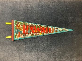 Vintage 1976 Hawaii Felt Souvenir Pennant