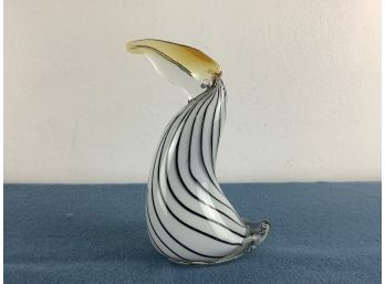 Striped Bird Paperweight