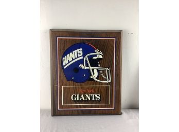 New York Giants Wood Wall Plaque