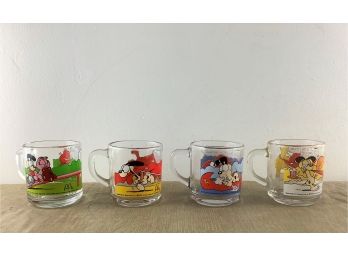 Set Of 4 Vintage 1978 McDonalds Garfield Collectors Mugs