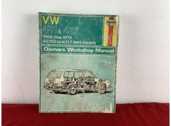 Haynes VW 411 & 412 Owners Workshop Manual (1968 Thru 1973)