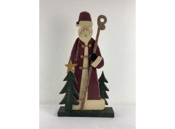 17' Tall Wood Santa