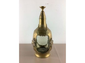 Etched Brass Bourbon Decanter