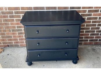 Small Distressed Three Drawer Dresser / End Table  32 X 18 X 29'