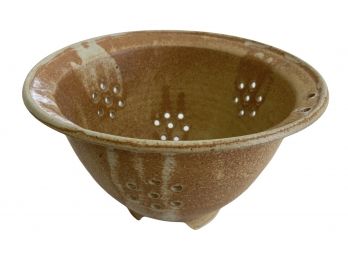 Vintage Studio Pottery Berry Strainer Colander