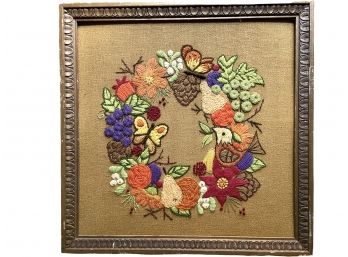 Vintage Hand Made Needlepoint 20' X 20'