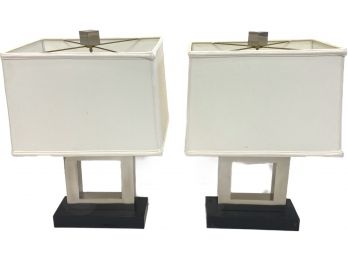 Pair Of Chic Modern Lamps