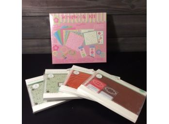 Brand New Scrapbook Kit With 4 Classic Brag Books