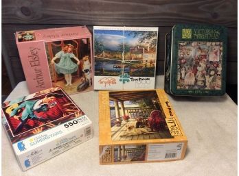 Lot Of 5 Jigsaw Puzzles