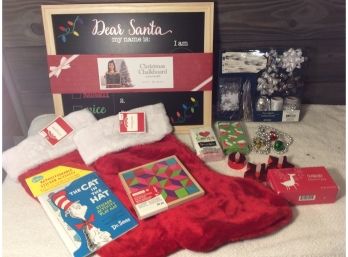 Christmas Lot - Chalkboard, Stockings And More