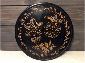 Hand Carved Wood Tray 13'