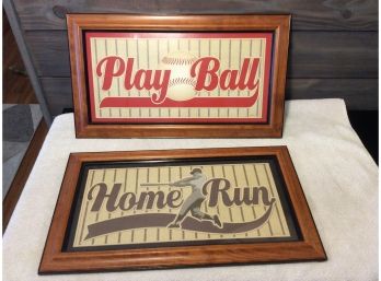 Framed Baseball Lil Slugger Pictures - Great For Kid's Bedroom!!!