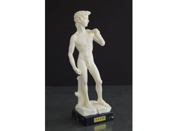 Statue Of David On Marble Base, Signed, 1984
