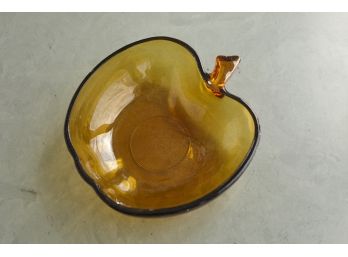 Yellow Apple Glass Bowl