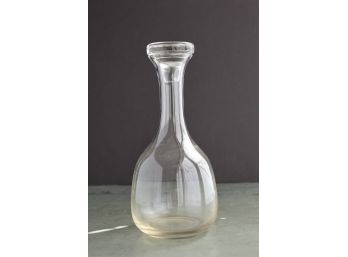 Modern Glass Carafe With Heavy Glass Stopper