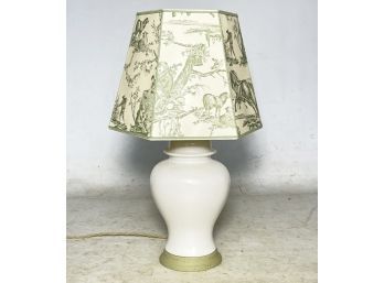 A Ceramic Ginger Jar Lamp